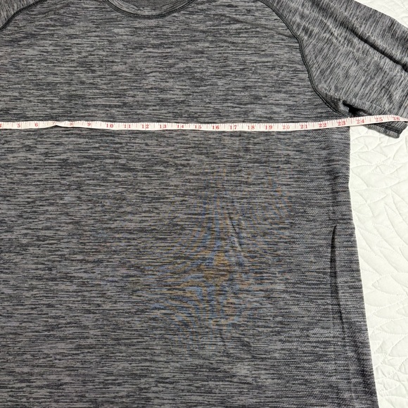 Lululemon Metal Vent Tech Short Sleeve Tee Workout Grey T-Shirt Men’s Large - Picture 2 of 4